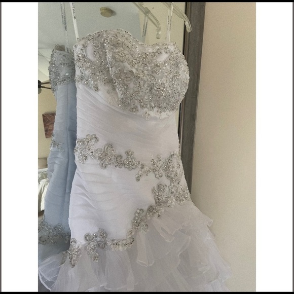 Wedding Dress , Never Worn , Corset back - Picture 4 of 5